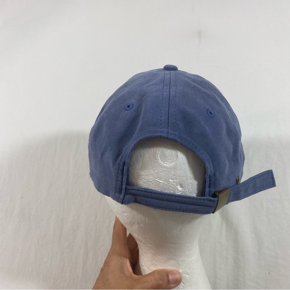 New Mexico Hat  Bear Logo Metal cap blue suede winter baseball hat - Picture 4 of 6